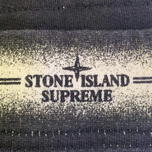 Stone Island Supreme Black Stripe Sweatpants SS22 - Picture 10 of 13